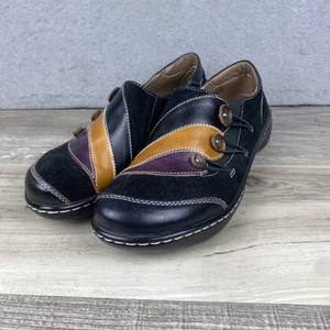 Spring Step L’Artiste Jolanda Multi Color Leather Comfort Clog Shoes UK 40 US 9 - Picture 1 of 9