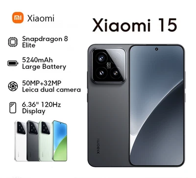 Xiaomi 15 5G GSM Smartphone 6.36"50MP Leica lens 256GB/512GB/1TB 5240mAh Android - Image 1 of 4