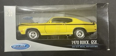 Welly 1970 Buick GSX Die Cast Metal W/Plastic 1/26 Scale  Collection Orig. Box - Image 1 of 4