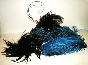 Antique 1920s Original & Authentic 4 Flapper Feather Groups - Estate Find - Picture 1 of 20
