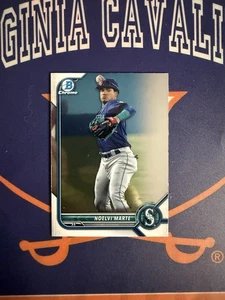 Bowman Noelvi Marte 2022 #BCP-63 Chrome Prospect Parallel Seattle Mariners radiocontrol - Imagen 1 de 4