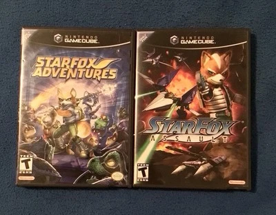 Nintendo Gamecube Starfox Adventures & Assault No Manuals Lot Set Tested Read - Image 1 of 4