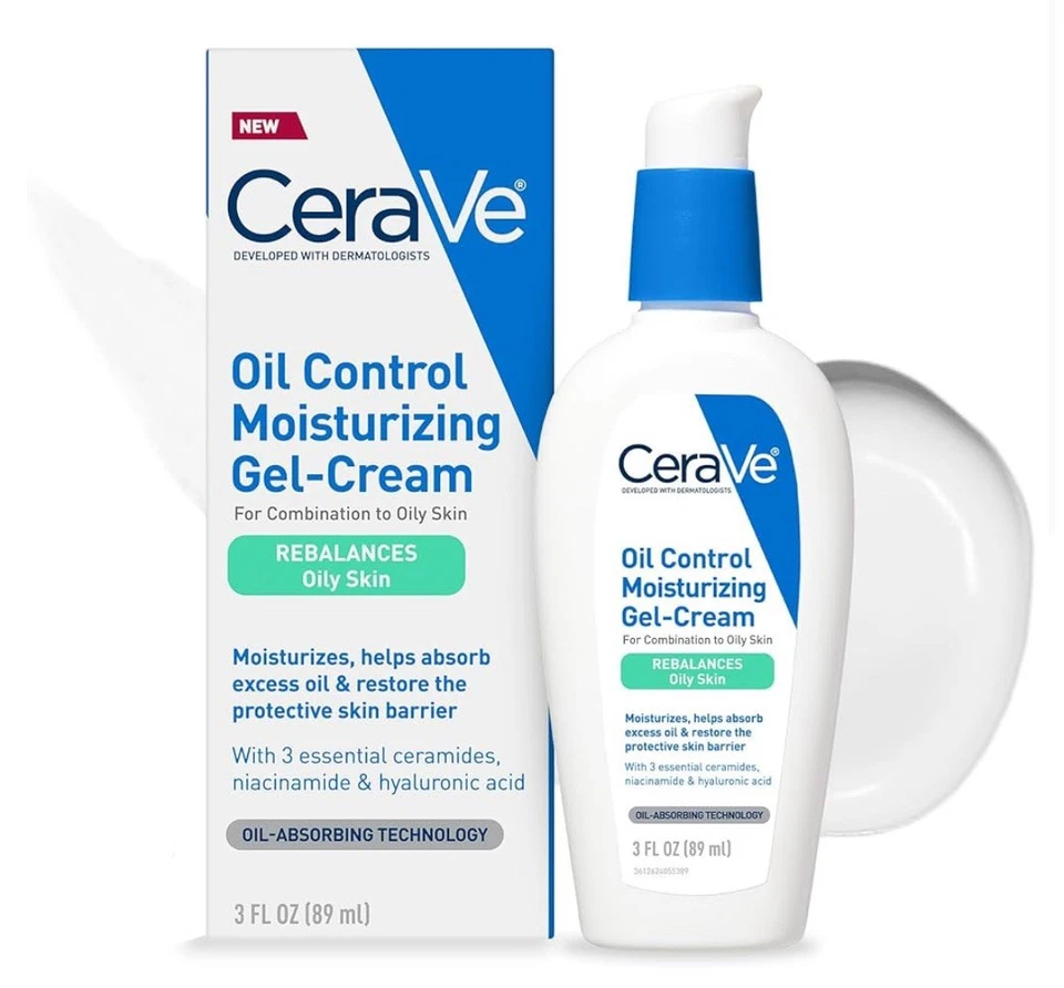 Gel-Crema Hidratante Cerave Oil Control Hidratante Facial 3oz - Nuevo Foto 1 de 4