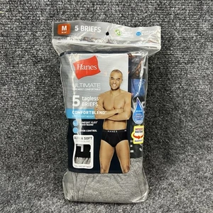 Hanes Ultimate Herren Größe M 32-34 Komfortmischung ohne Etikett Slips Unterwäsche 5 Stück Neu - Bild 1 von 8