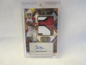 Panini Select 2022 Trey McBride novato azul Pulsar RPA 11/25 SSP parche automático radiocontrol - Imagen 1 de 5