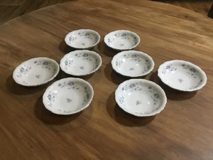 8 Johann Haviland Blue Garland 5 ¼” Berry Bowls Bavaria Germany Vintage Dishes - Picture 1 of 9