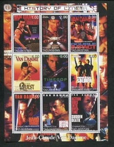 Tajikistan Commemorative Souvenir Stamp Sheet - Cinema - Jean-Claude Van Damme - Picture 1 of 1