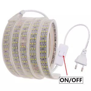 2835 230V LED Streifen Stripe Wasserdicht SMD Band Leiste Lichtband Innen Außen - Bild 1 von 14