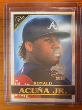 2020 Topps Gallery Ronald Acuna Jr National Baseball Card Day Stamp Braves GP-2