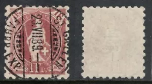 Switzerland Helvetia 1888 1Fr XFU sauber gestempelt - Imagen 1 de 1