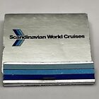 Vintage Matchbook Cover  Scandinavian World Cruises  gmg  unstruck