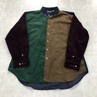Vintage Sutter & Grant Multicolor Long Sleeve Casual Button Up Adult Size Xlt