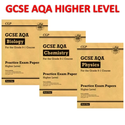 GCSE AQA Triple Science Practice Papers Higher Pack 1 with Answer Key Stage 4 - Image 1 of 4