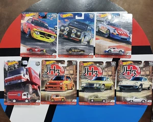 Hot Wheels CAR CULTURE Lote de 7 1/64 Nuevo Sin usar Alfa Romeo Giulia Cosmo Silvia - Imagen 1 de 16