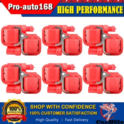 6 Pack Ignition Coils For Mercedes Benz B200 E320 E430 E500 E55 G500 G55 UF359 - Image 1 of 4