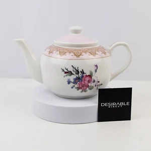 Vintage V&A Marks & Spencer Inspired Floral China Teapot Made in England - Picture 1 of 6