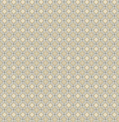 Rollo doble papel tapiz floral mostaza Audra 22247 impresiones callejeras Brewster Foto 1 de 4