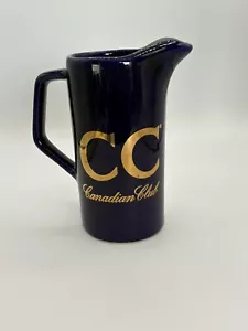 Keramik Canadian Club Whisky Sammler Krug - Blau und Gold - Bild 1 von 4