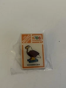 The Home Depot Kids Workshops November 2019 Bald Eagle Pin Lapel Enamel - Picture 1 of 2
