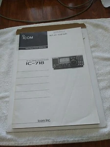 INSTRUCTION MANUAL ICOM IC-718 ORIGINAL COMPLETE - Picture 1 of 8