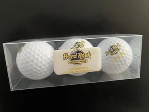 Hard Rock Sacramento At Fire Mountain Hotel & Casino GOLF BALLS 3 Pack NEW! - Picture 1 of 6