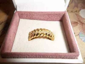 Genuine Authentic Pandora Shine 18ct Gold Grains of Energy Ring 167698CZ Size 56 - Picture 1 of 3