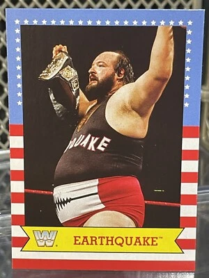 Tarjeta de lucha libre 2017 Topps Heritage Earthquake WWE #17 WCW WWF Natural Disasters Foto 1 de 4