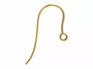 5 x pairs of 375 9ct yellow gold hook earring jewellery wires fasteners hooks - Picture 1 of 2