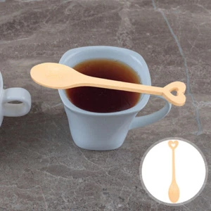6 Pcs Cucchiaio Di Bambù Piccolo Per Mescolare Da Portata Zucchero - Foto 1 di 12