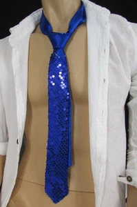 Traje de Disfraz de Tela de Esmoquin para Hombres Cuello de Boda Corbata Lentejuelas Plata Azul Blanco Rojo - Imagen 1 de 58