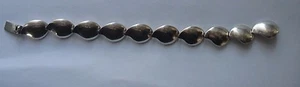 S. Christian Fogh SCF Sterling DENMARK Leaves Moderist Link Bracelet 29g - Picture 1 of 7