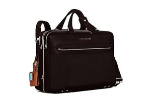 Piquadro Link brown expandable computer bag w/ two handles CA1429LK/TM - Bild 1 von 1
