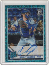 2019 Donruss Optic RR Signatures Light Blue #11 Danny Jansen 8/35 Auto
