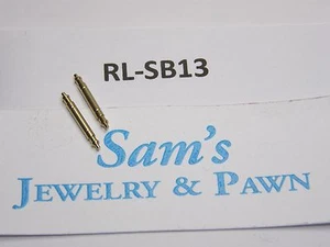 2 Swiss 13mm GoldTone SpringBar for Rolex DateJust President No HoleCase RL-SB13 - Picture 1 of 7