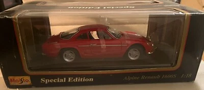 Maisto- Edição Especial- Vermelho 1971 Alpine Renault 1600S -1:18 Die Cast - Imagem 1 de 4