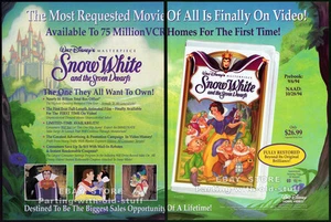 SCHNEEWITTCHEN und die sieben Zwerge__Original 1994 Trade Print AD Promo__Walt Disney - Bild 1 von 3