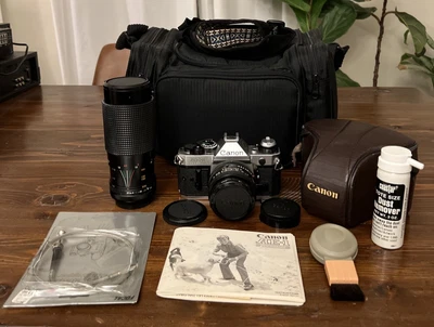 Cámara Canon AE-1 Programa Película 35mm SLR, Probada, Correa, Manual, Lote, Kit Foto 1 de 4