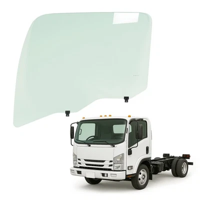 For 08-18 Isuzu NPR NQR NRR ELF Cabover Driver Side Left Front Door Window Glass Foto 1 de 4