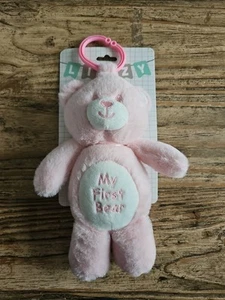 LINZY My First Bear Pink Teddy Soft Cuddle Toy Plush Stuffed Animal Brand New - Picture 1 of 5
