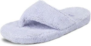 Acorn Women's Spa Thong Slippers with Cloud Contour Comfort Periwinkle Size 8-9 - Picture 1 of 7