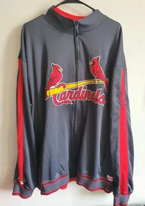 MLB St. Louis Cardinals Stitches Trainingsjacke Herren 2 XL rot grau - Bild 1 von 12
