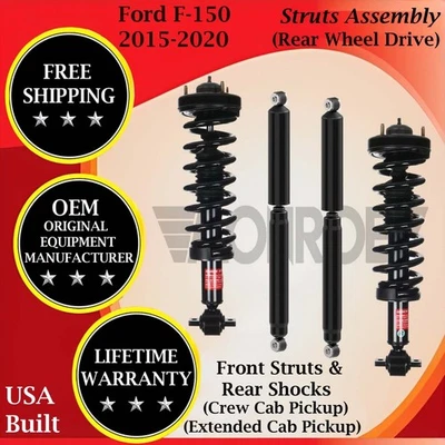 Amortiguadores delanteros y traseros Monroe OEM para Ford F150 2015-2020 2x2 garantía de por vida Foto 1 de 4