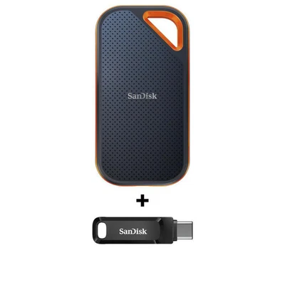 SanDisk Extreme Pro Portable SSD 2 TB V2 - USB-C 3.2 Gen2 IP65 wasserresisten... - Bild 1 von 4