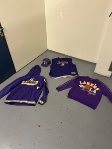 La Lakers Jersey And Sweatshirt Lot  - Picture 1 of 16