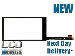 HTC Uno Mini M4 601E Exterior Vidrio Digitalizador Touch Pantalla Repuesto Negro - Picture 1 of 2