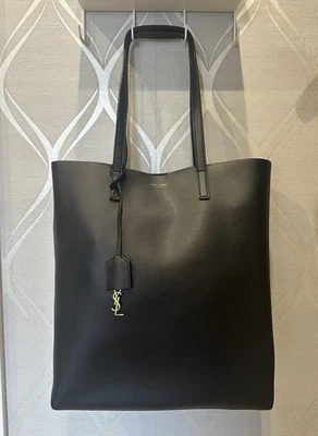 Saint Laurent Shopping Tote Bag, Leather, Black, Large - Image 1 of 4