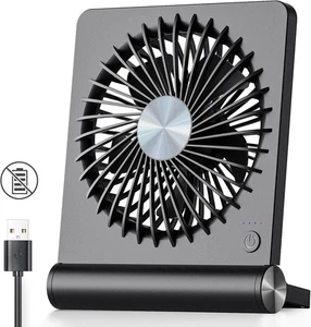 Koonie USB Fan Strong Wind Ultra Quiet Small Desk Fan 220° Tilt Folding - Picture 1 of 6