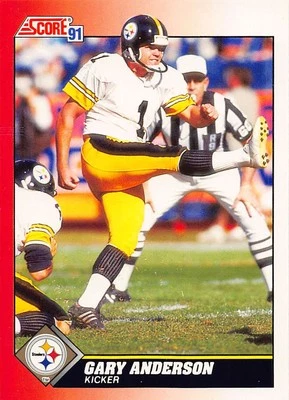 Gary Anderson 1991 Score 121  Pittsburgh Steelers  Football Card - Image 1 of 2