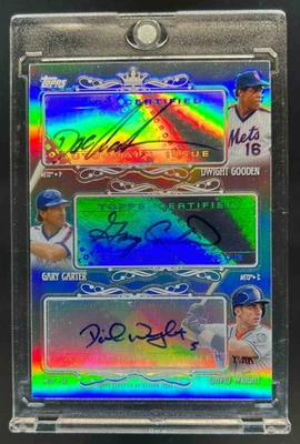 Topps Dwight Gooden Gary Carter 2013 David Wright redención repuesto automático Foto 1 de 2