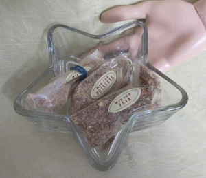 LIBBEY glass STAR SHAPED DISH bowl 6  inches 5 points SPICE GIFT Christmas - Picture 1 of 6